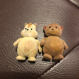 Lil Woodzeez Scamperscoots Baby Chipmunk & Sylvania Timbertop Baby Bear